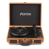 FENTON RP115F Πικάπ Με Ενσωματωμένα Ηχεία AUX/USB Recording/Bluetooth, Χρώμα Καφέ | DBM Electronics