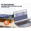 FENTON RP106W Πικάπ Με Ενσωματωμένα Ηχεία & PC Encoding Σε MP3 Με Χρώμα Ξύλου | DBM Electronics