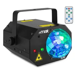 MAX DJ10 Φωτορυθμικό Jelly Moon Με Κόκκινο/Πράσινο Laser (100mW/30mW) | DBM Electronics