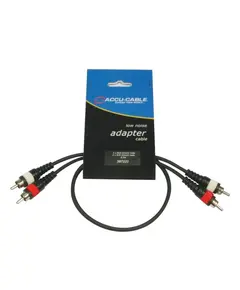 ACCU-CABLE AC-R/0,5 Υψηλής Ποιότητας Καλώδιο Σήματος Απο 2 x RCA Αρσενικά Σε 2 x RCA Αρσενικά 0.5m | DBM Electronics