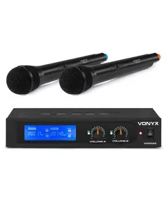 VONYX WM522 Διπλό Ασύρματο Set Μικροφώνων Χειρός VHF 2 Καναλιών | DBM Electronics