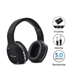 Lenovo HD300 Ασύρματα Ακουστικά Over Ear Με Blutooth Σε Μάυρο Χρώμα | DBM Electronics