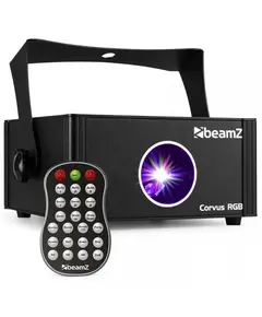 BEAMZ CORVUS Scan Disco Laser 230mW RGB, με δυνατότητα λειτουργίας Auto, DMX και Τηλεχειριστήριο IRC | DBM Electronics