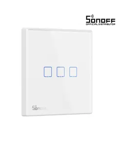 SONOFF T2EU3C-RF Ασύρματος Έξυπνος Διακόπτης Αφής 3 Δρόμων Σειράς RF | DBM Electronics