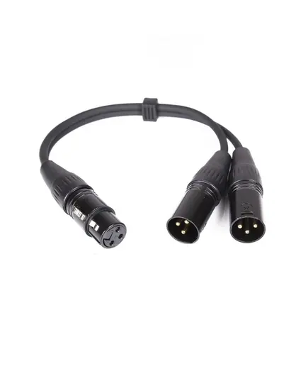 CY099 Διαχωριστής - Splitter Από XLR Θηλυκό Σε Δύο XLR Αρσενικά, Μήκους 30cm | DBM Electronics