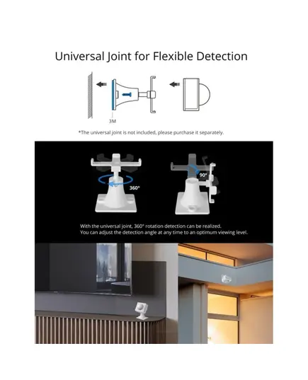 SONOFF SENSOR-BASE-R2 Περιστρεφόμενη Βάση Για Αισθητήρες κίνησης 360° x 90° | DBM Electronics