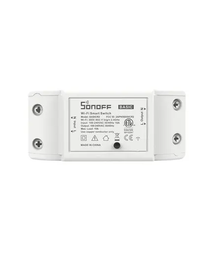 SONOFF BASICR2 Έξυπνος Διακόπτης Wi-Fi Ισχύος 10A / 2200Watt | DBM Electronics