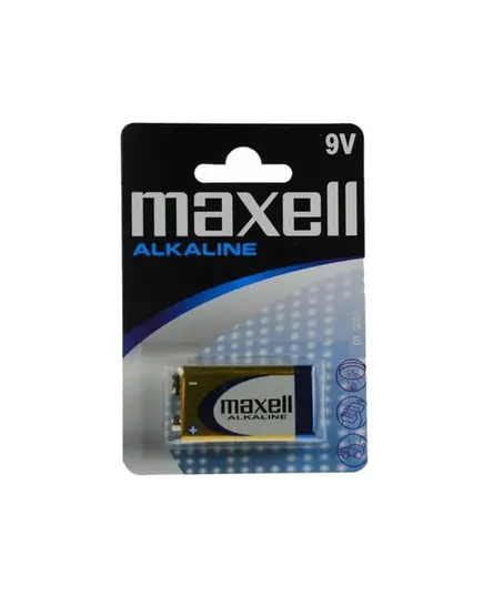 Maxell 6LR61 Alkaline Μπαταρία 9V, Σε Blister 1 Τεμαχίου | DBM Electronics