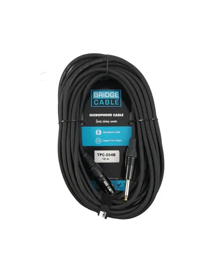 Bridge Cable TPC-004B Καλώδιο XLR Θηλυκό Σε Jack 6.3mm Αρσενικό Μήκους 10 Μέτρων | DBM Electronics