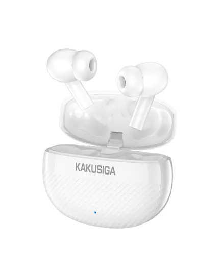 Kakusiga KSC-1455/WHITE Ασύρματα Bluetooth In-Ear Ακουστικά Με 300mAh Μπαταρία , 7 Ώρες Χρήσης Και Υποστήριξη Hey Siri Για Τα iPhone | DBM Electronics